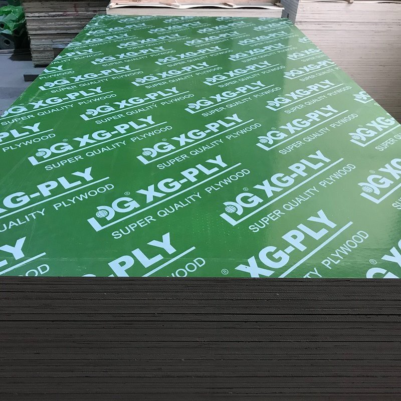 Green plastic film faced plywood Green plastic film faced plywood