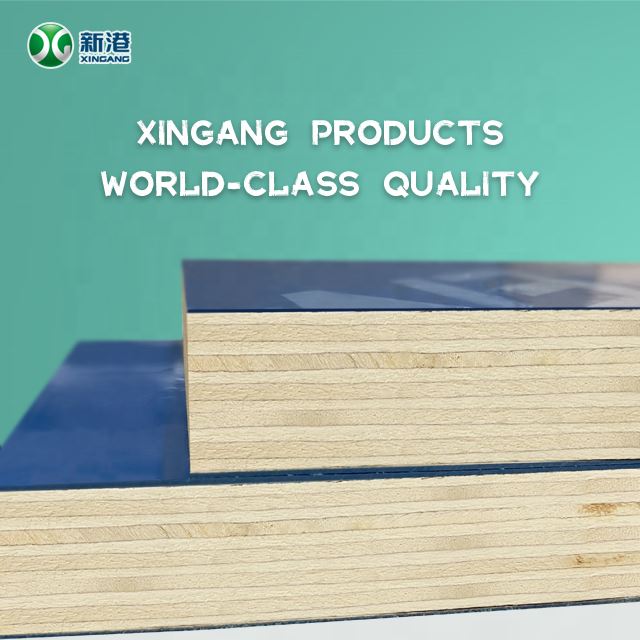 11 Katmanlı Pvc Film Kontrplak 18mm Film Yüz Kontrplak PP Plastik Film Kaplı Kontrplak