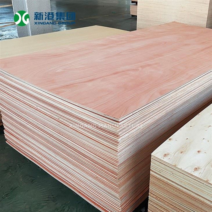 Xingang Brand Okoume Plywood Poplar Core Two Times Hot Press Sanded Commercial Timber Board best
